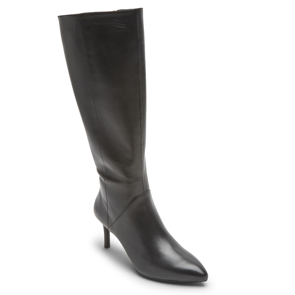 Rockport Boots For Womens Black - Total Motion Ariahnna Tall - QH4615923